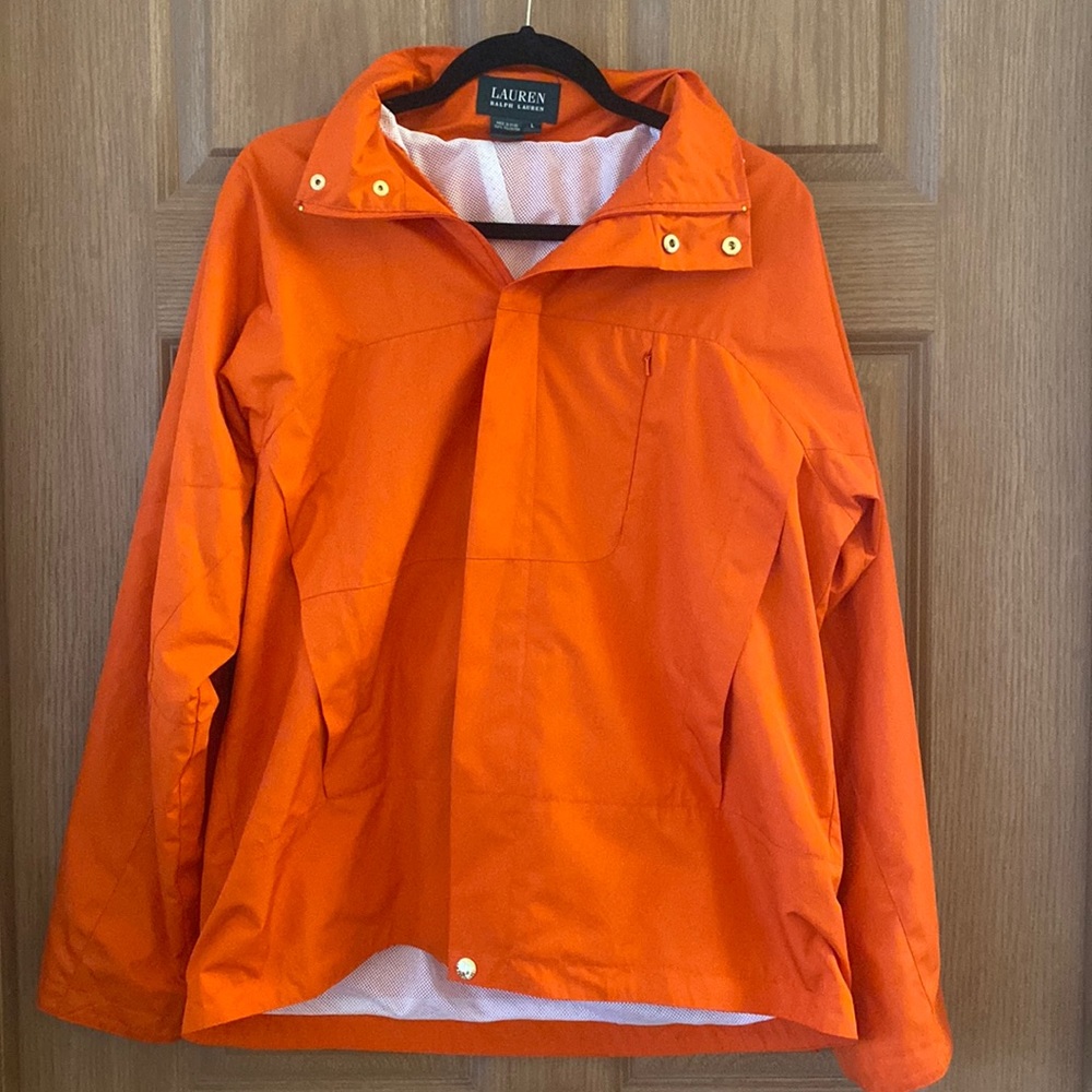 ✨Lauren Ralph Lauren Orange Windbreaker Large✨
